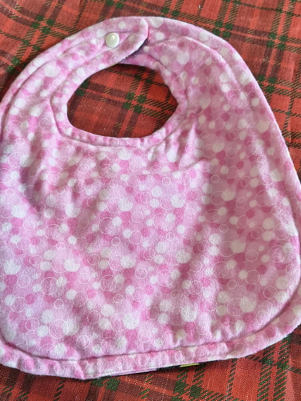 Baby Owl Print Bib - Pink, Red, Green, Blue Owls